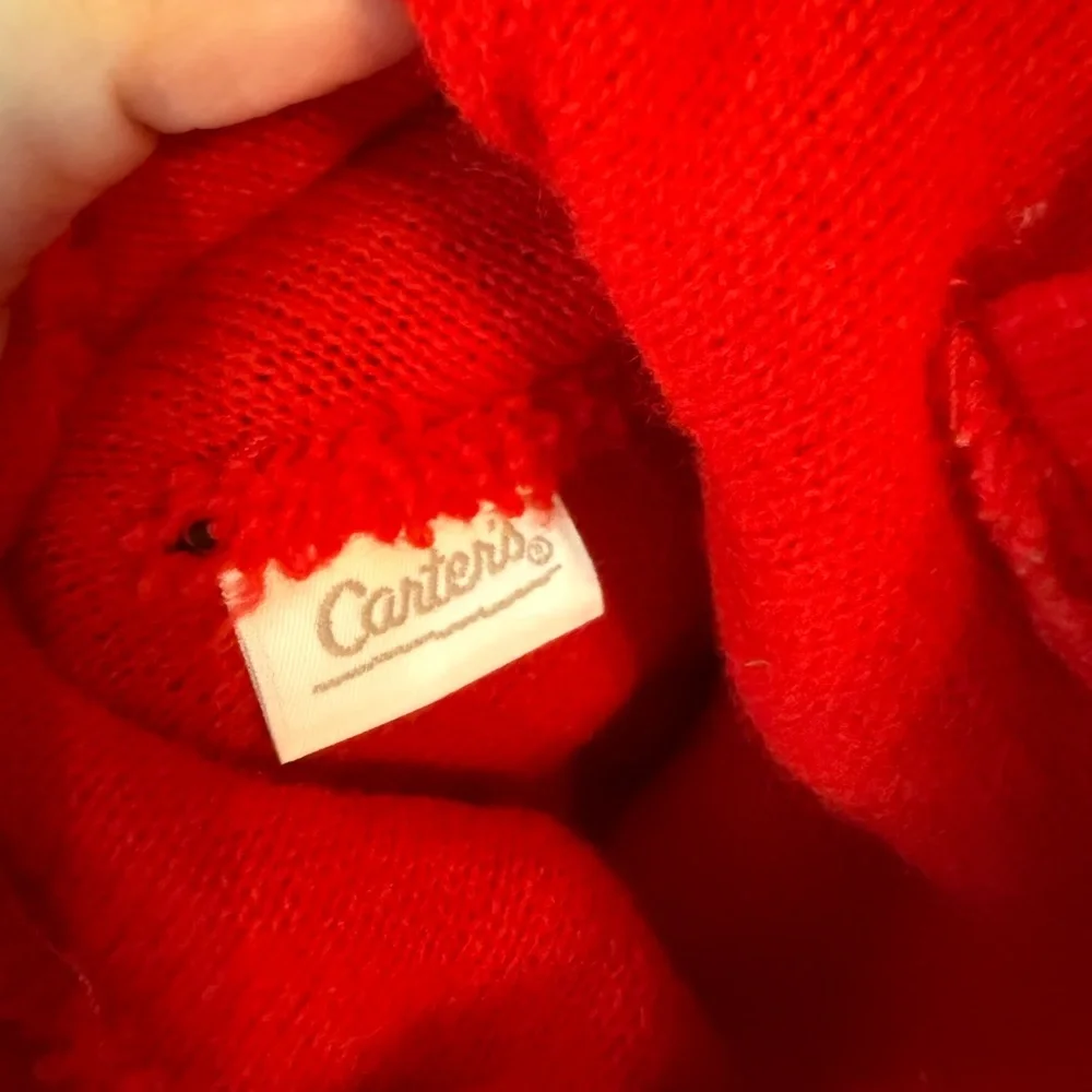 Vintage‎ Carter's Red Hat and Mittens Set